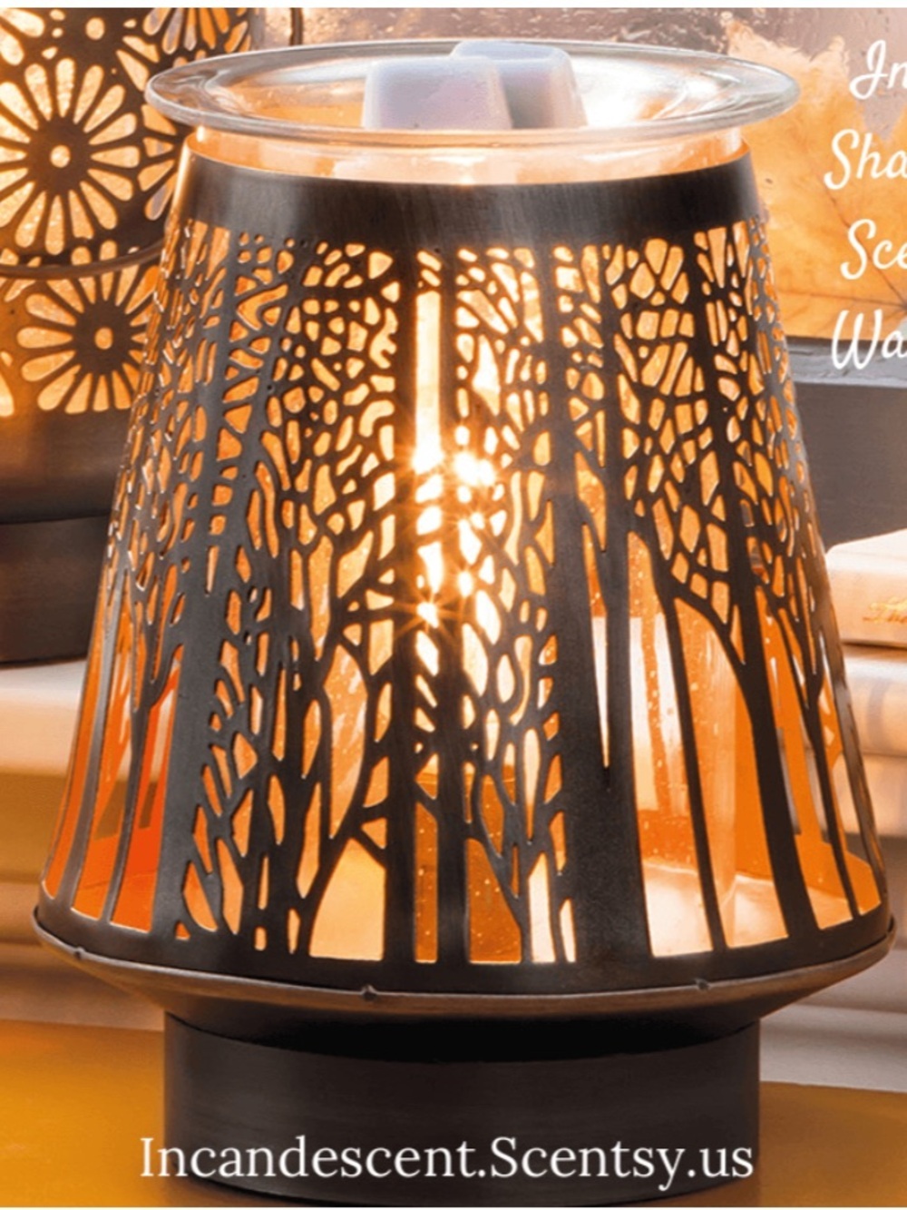 Elegant Scentsy “In the
shadows” sleek and modern Warmer